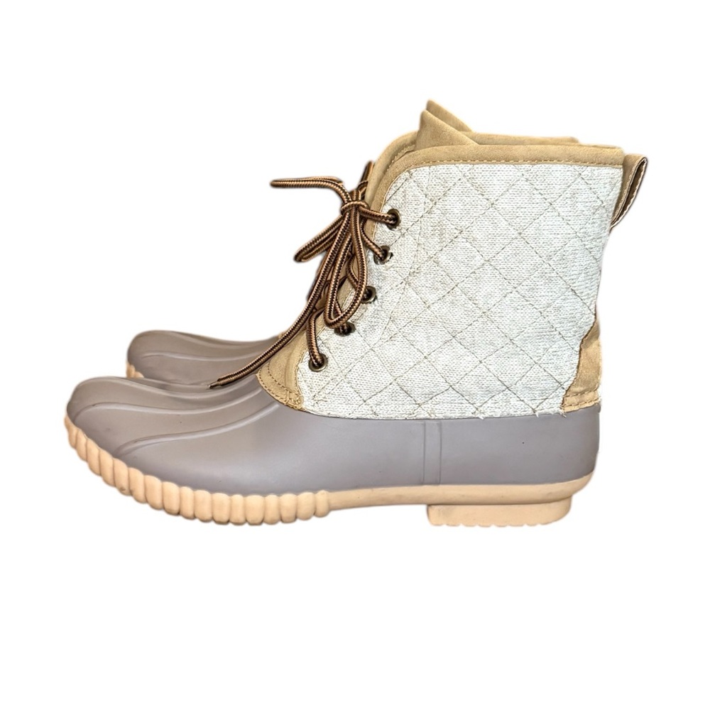 Marley Lilly Monogrammed Duck Boots Women’s Size 8